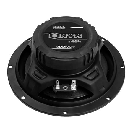 BOSS Audio - Onyx 6-1/2" 4-Way Car Speakers with Poly-Injected Woofer Cones (Pair) - Black and Chrome