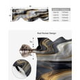thumbnail image 5 of Tie Up Valance Curtain for Kitchen,Modern Abstract Water Ripple Rod Pocket Short Curtains Adjustable Tie-Up Shade Valances,Stripe Ombre Marble Texture Window Treatment for Bathroom Living Room, 5 of 8