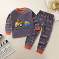thumbnail image 2 of Toddler Outfits for Boys Toddler Boy Clothes Lounge Set Cute Print Casual Long Sleeve T-Shirt and Matching Pants Clothing Set Kaprioy Boys Clothes Fall Winter, 2 of 4