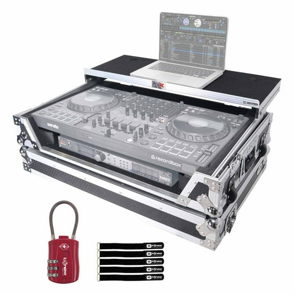 ProX XS-DDJFLX10WLT Flight Style Road Case for Pioneer DDJ-FLX10 with TSA Combination Lock Package