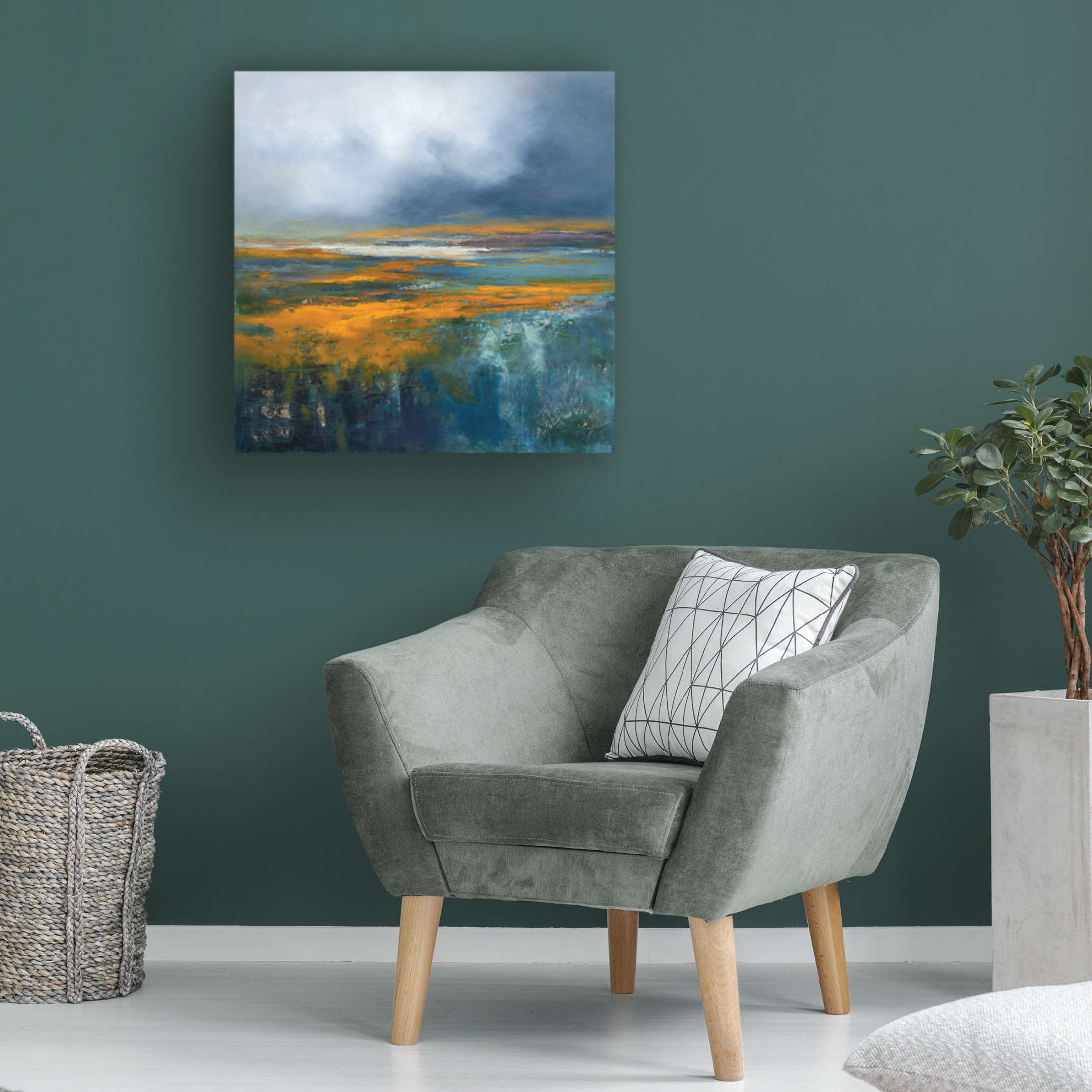 Canvas Wall Art - Patrick Dennis 'Snowbird' Wall Art for Living Room, Bedroom, or Office Décor by Trademark Fine Art - 24 x 24 Inches