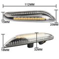 thumbnail image 3 of 2 piezas de 12 V 5 W LED para coche, luz de freno, luz de giro para E82 E88 E60 E61 E90 E91 E92 E93 (transparente), 3 of 4