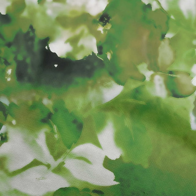 oneOone Rayon Green Fabric Abstract-Blurred Floral Pattern Sewing Craft Projects Fabric Prints By Yard 56 Inch Wide