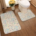 thumbnail image 2 of Yiaed Famous Places Print Bathroom Mat Set 2 Pieces Mat Anti-Skid Pad Ultra Soft and Absorbent Bathroom Bath Mat Contour Bath Rugs for Toilet Base, 2 of 6