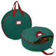thumbnail image 1 of Primode Bolsa De Almacenamiento Para Coronas De Navidad De 36.1 In – 2 Unidades De Contenedores De Coronas Artificiales – Soporte Para Coronas De Navidad – Asas Resistentes – Correas Interiores – Ranu, 1 of 5