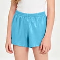 thumbnail image 6 of Girl’s Metallic Athletic Shorts Summer Sparkly Shiny Elastic Waist Shorts Fashion Loose Going out Bottoms for Kids 2-11 Years, 6 of 9