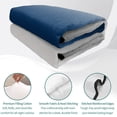 thumbnail image 1 of King Quilt Set 96''x106'', Navy Blue Gray Ombre Lightweight Summer Bedspread Coverlet Set with 2 Pillow Shams, Modern Gradient Abstract Art Breathable All Season Quilt Bedding for Bedroom/Guest Room, 1 of 4