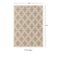 thumbnail image 3 of Riverbay Furniture 1'10" x 2'10" Hand Hooked Quatrefoil Wool Rug in Grey, 3 of 3