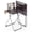Black Marble, variant on TV Tray Table,Folding Table with Cup Holder Portable,Foldable Snack Tray for Eating,Small Folding Tables Set of 2,Dinner Tables for Couch, Living Room,Small Space (White Marble,2Pcs)