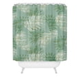 thumbnail image 2 of Society6 Jacqueline Maldonado Palms Overlay Green Shower Curtain 71" x 74", 2 of 3