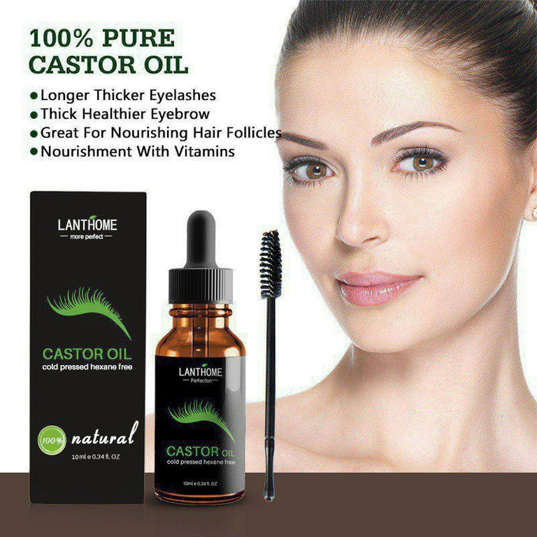 Cliganic USDA Organic Castor Oil 100% Pure (8oz with Eyelash Kit) for Eyelashes