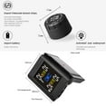 thumbnail image 4 of Tire Pressure Monitor, Solar Wireless Tire Pressure Monitor TPMS Tire Pressure Detector Car Tyre Monitoring System with 4 External Sensors Large LCD Display, 4 of 7