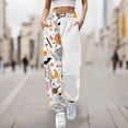 thumbnail image 2 of WILLBEST Pantalones Casuales para Mujer, Cómodos Pantalones Deportivos con Estampado de Halloween, Cintura Elástica Suave, para Uso Diario, Versátiles para Otoño E Invierno. Grande, 2 of 4