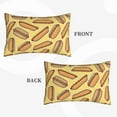 thumbnail image 2 of Susaid Hot Dogs Print Pillowcases Multiple Size, Pillow Cover Super Soft Envelope Closure Standard Pillow Case-16"x24", 2 of 6
