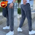 thumbnail image 3 of Pantalones vaqueros de gran tamaño para hombre con bolsillos, pantalones vaqueros para hombre, ropa de otoño, ajustados, negros, tallas grandes, moda coreana, suave y de lujo, 3 of 5