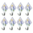 thumbnail image 2 of Dekaim Sticking Hook 8Pcs Snowman Shape Punch?free Hook Rack Strong Load?Bearing Stainless Steel Sticking Hook Hanger, 2 of 7