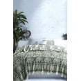 thumbnail image 2 of STP Goods  Elephant Cotton Blanket & Bedspread w/ Fringe green, 2 of 10