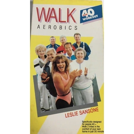 Leslie Sansone-40-Plus Walk Aerobics Workout(VHS,1990)TESTED-RARE-SHIP N 24