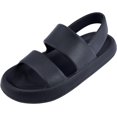 thumbnail image 2 of Women's Flat Sandals, 2-Strap Open Toe Back Strap Summer Sandal D90121, 2 of 5