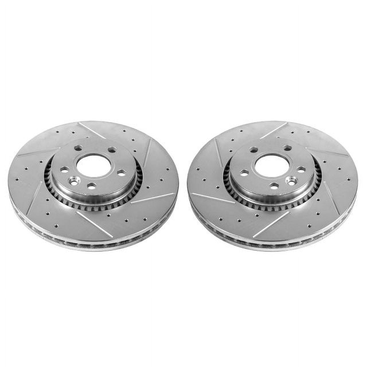 Power Stop EBR1001XPR Evolution Drilled & Slotted Rotors -Front