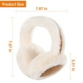 thumbnail image 6 of REDESS Women's Winter Warm Earmuffs Girls Faux Fur Cute Foldable Ear Warmers,Gray, 6 of 7