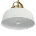 thumbnail image 4 of Robert Stevenson Lighting Arte - Industrial Metal 2-Tone Ceiling Light, White and Gold, 4 of 13