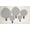 White, variant on Floral Damask Cast Iron Pan Covers (Set of 5) by Penny's Needful Things (Red)
