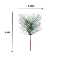 thumbnail image 2 of 35pcs Artificial Pine Needles Picks,QZS Portable Christmas Pine Needles Branches,Reusable Christmas DIY Decor for Garden,Party, 2 of 7