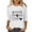 White, variant on BLVB Womens 3/4 Sleeve Crew Neck Valentine T Shirts Heart Printed Graphic Basic Tee Tops Spring Fall Fashion Shirts