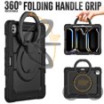 thumbnail image 3 of for iPad Pro 13 inch Case (M4 2024/M5 2025), 360 Rotating Shockproof Cover with Stand, Handle, Shoulder Strap, Black, 3 of 7