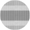 thumbnail image 1 of Ahgly Company Indoor Round Patterned Gunmetal Gray Area Rugs, 3' Round, 1 of 6
