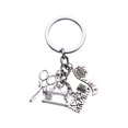 thumbnail image 5 of HONITANO 1Set Sewing Charm or Keyring Metal Keychain with Scissors Ruler Design for, 5 of 7