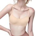 thumbnail image 2 of dinapents Seamless Wireless Bra for Women Skin Tone Invisible T-Shirt Bra with Adjustable Straps Bras for Daily Wear, 2 of 5