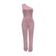 thumbnail image 2 of Gibobby pantalones de lentejuelas novedoso para mujer, moda Sexy, sin espalda, cuello en V, lentejuelas, cremallera, pierna ancha, pantalones informales para mujer, en Stock(Dorado， M), 2 of 5