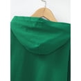 thumbnail image 5 of MSemis Kids Boys Girls Hooded Sweatshirt Solid Color Basic Hoodie Pullover Tops Green 9-10, 5 of 7