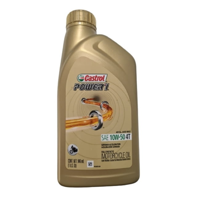 Aceite Sintetico Moto Castrol Power 1 4t 10w50 946ml Castrol Aceite Sintetico Moto Castrol Power 1 4t 10w50 946ml