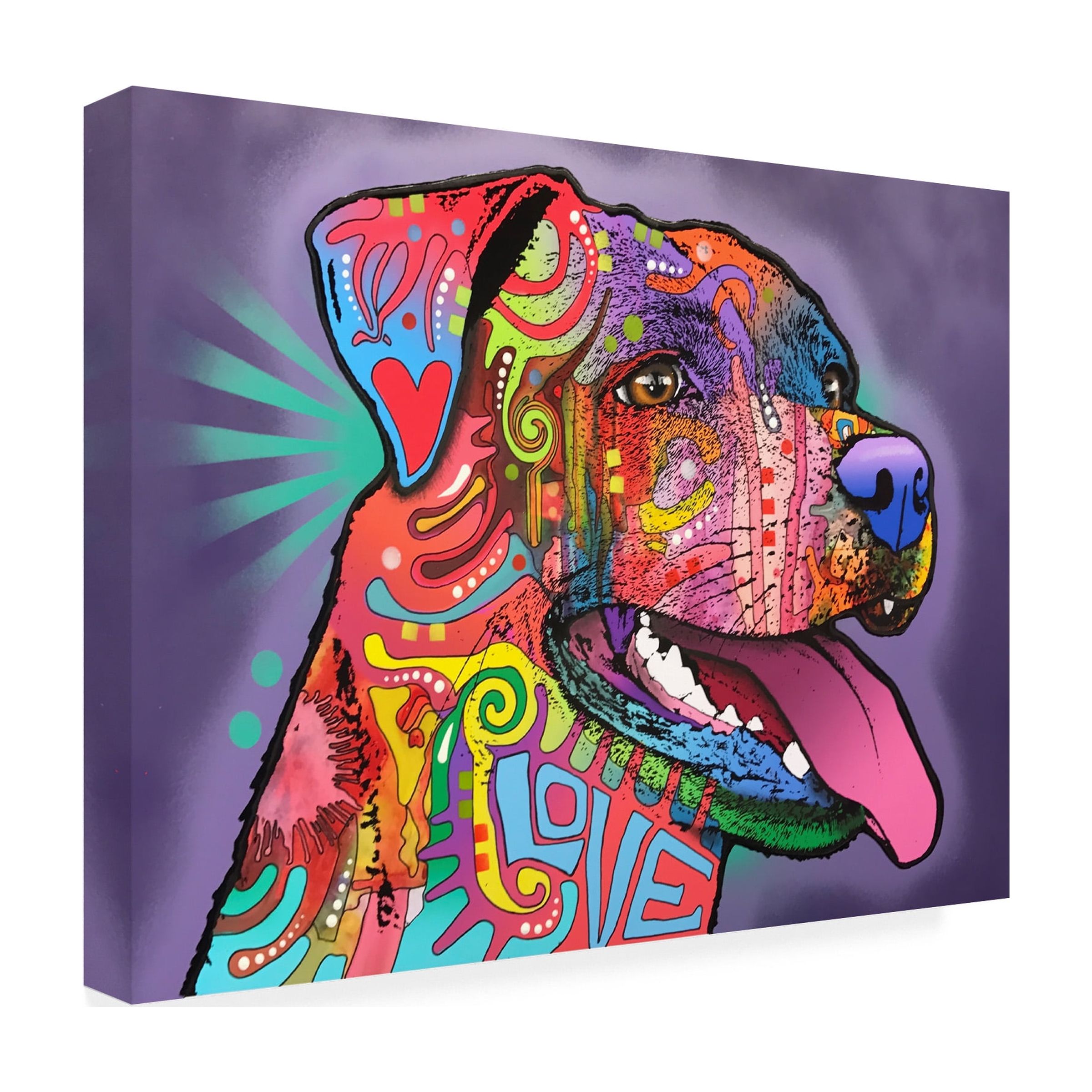 Trademark Fine Art 'Happy Lab' Canvas Art by Dean Russo