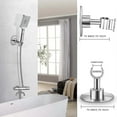 thumbnail image 3 of Stainless Steel Shower Head Holder, 360 Adjustable Adhesive Handheld, 3 of 5