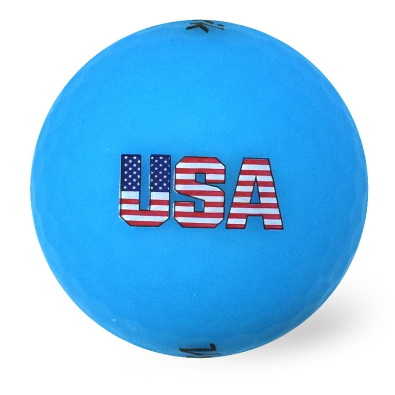 Volvik Vivid USA Golf Balls 6 Balls with Ball Marker Hat
