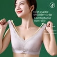 thumbnail image 3 of Sujetador push-up de encaje con copas con agujeros, ropa interior ultrafina y transpirable, con anillos no magnéticos, sexy, con cierre lateral, 3 of 6