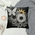 thumbnail image 2 of GOSMITH  Flowers, Gardener Entomology Butterflies, Insect Throw Pillow,  Multicolor, 2 of 5