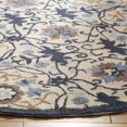 thumbnail image 6 of SAFAVIEH Chelsea Odetta Floral Wool Area Rug, Ivory/Navy, 5'3" x 8'3", 6 of 6