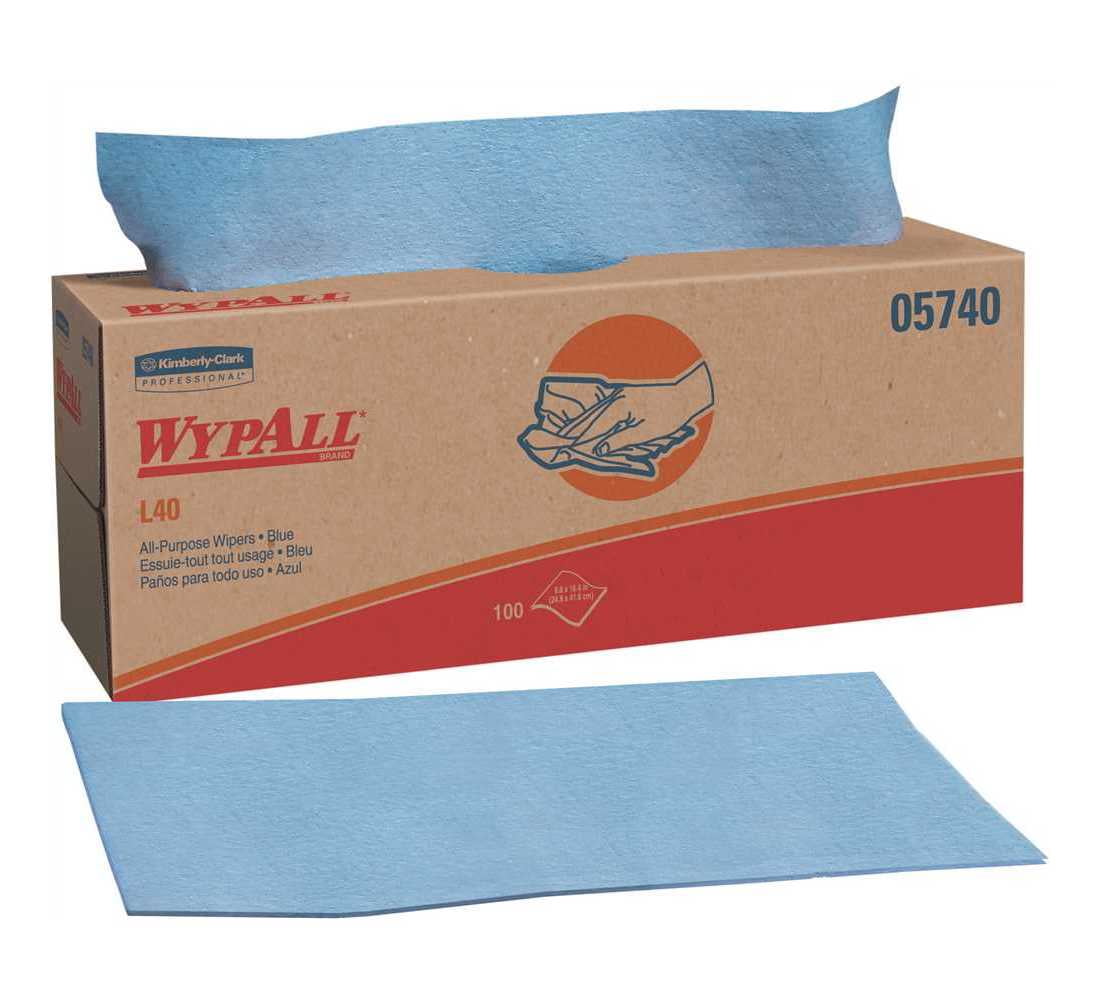 WYPALL Disposable Wipes,Double Re-Creped,PK9 5740