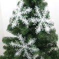 thumbnail image 2 of Venta al por mayor de confeti de copos de nieve de Navidad, adornos de árbol de Navidad, decoraciones navideñas para el hogar, suministros de decoración para pasteles de fiesta de invierno, 2 of 4