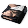 thumbnail image 4 of Jason Statham Blanket, Lightweight & Ultra-Soft Flannel Fleece Blanket, Anti-Pilling Plush Blanket for Couch, Bed, Sofa, Bedding Decor,50"x40", 4 of 7