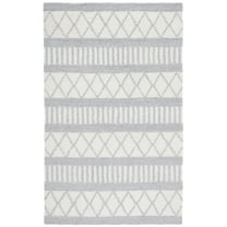 SAFAVIEH Vermont Xzavier Geometric Area Rug, Ivory/Grey, 6' x 9'