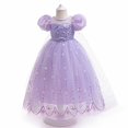 thumbnail image 2 of Vestido infantil, vestido de princesa, vestido de copo de nieve brillante para niñas, vestido esponjoso, 2 of 5