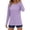 Purple, variant on Lightweight Long Sleeve Workout Tops for Women Gym Running Athletic Sun Protection Shirts (Black XL)