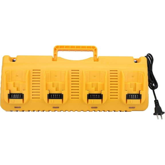 4-Ports Rapid Charger Replacement for Dewalt 12v 20v Max Battery Charger Station DCB104, Compatible with Dewalt 12V 20V Max Lithium Battery DCB120 DCB127 DCB200 DCB206
