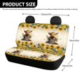 thumbnail image 4 of Chririnla Highland Cow Print Car Seat Covers for Kids, 2 Pcs Back Seat Protectors Durable Stretch Auto Bench Seat Protectors, 4 of 4